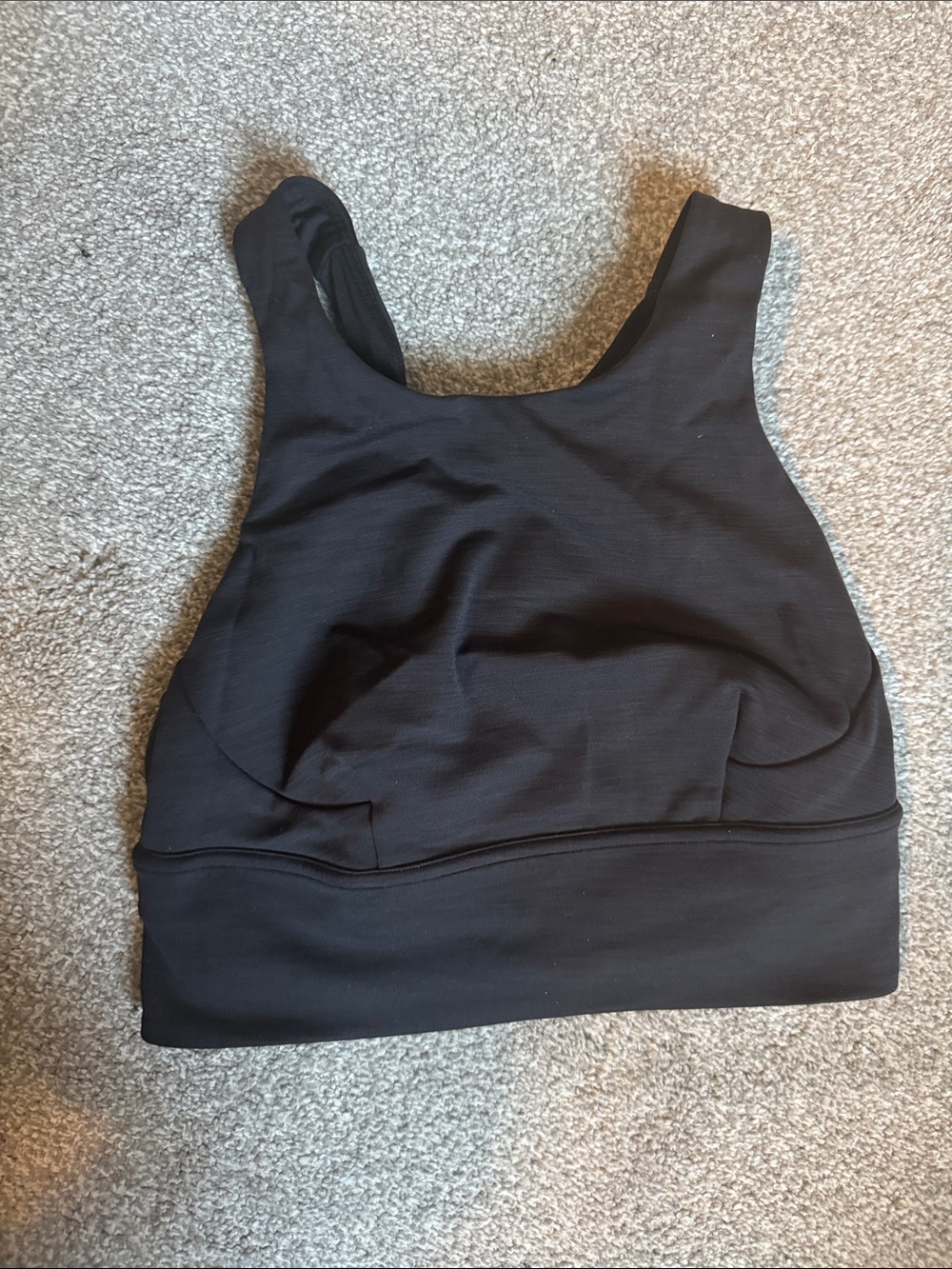 Lululemon Black high neck longline Sports Bra